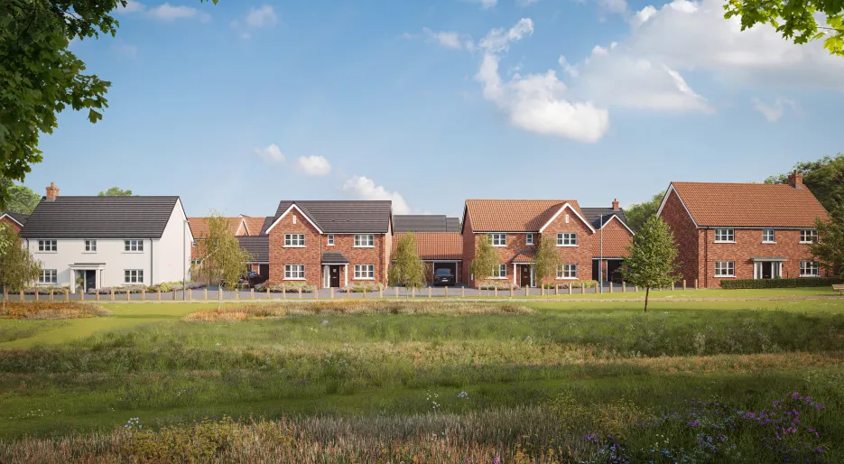 Audley Green Street Scene - Computer Generated Image 